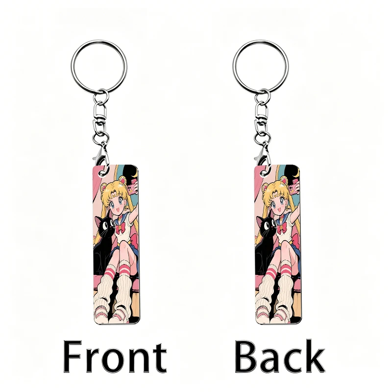 Sailor Moon Acrylic Keychain Backpack Anime Figures Two-dimensional Peripheral Keyring Pendant Decorative Ornament Keychains - view 3