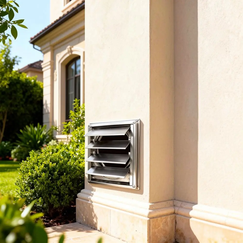 304 Stainless Steel Air Vent Grille Exhaust Hood Rainproof Louver Cap For Outdoor Wall Dryer Duct Ventilation Home Use