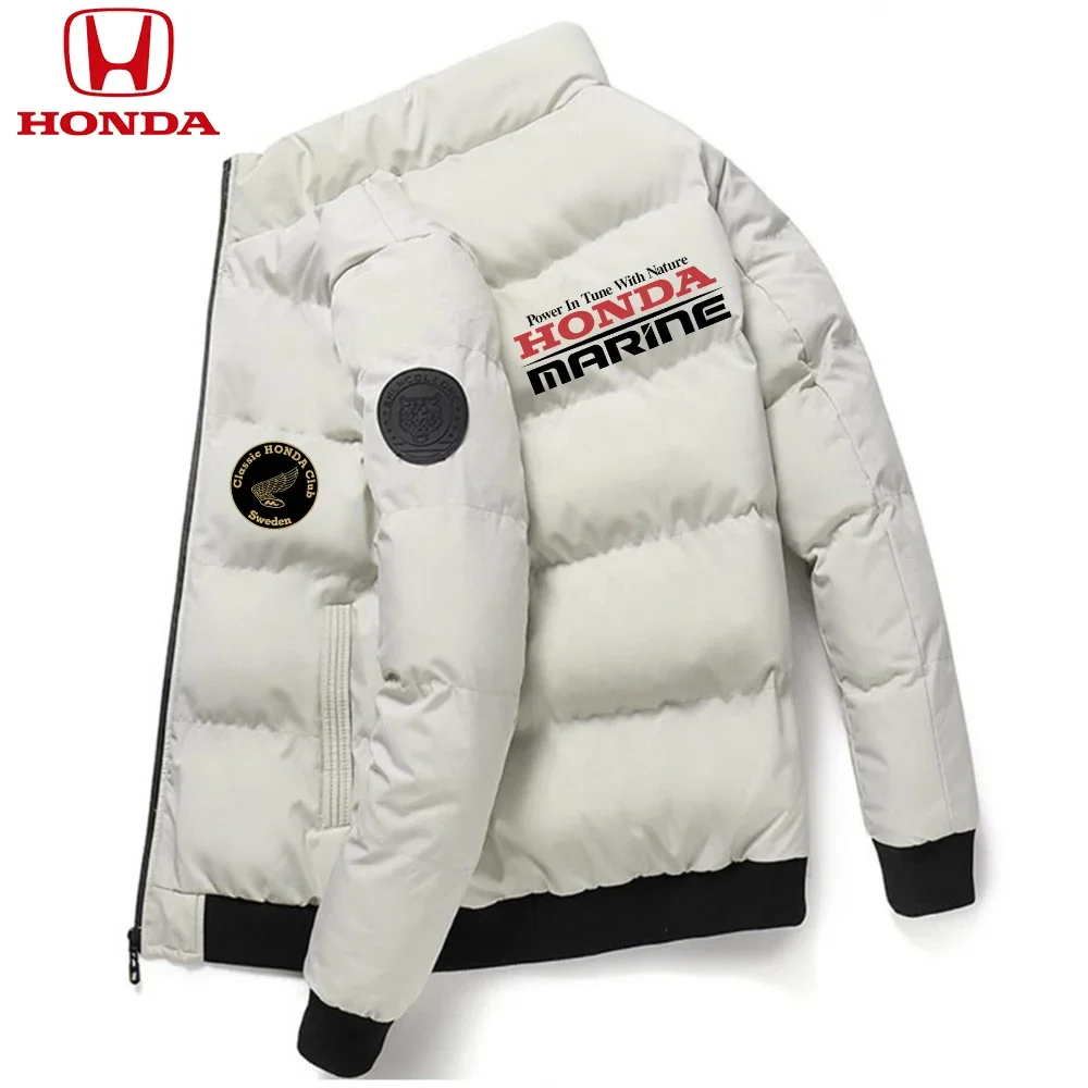 Honda Men Down Jackets Parker Coat Parker Jacket 2025 New Thick Warm Winter Men's Puffer Casual Cold and Waterproof Clothing