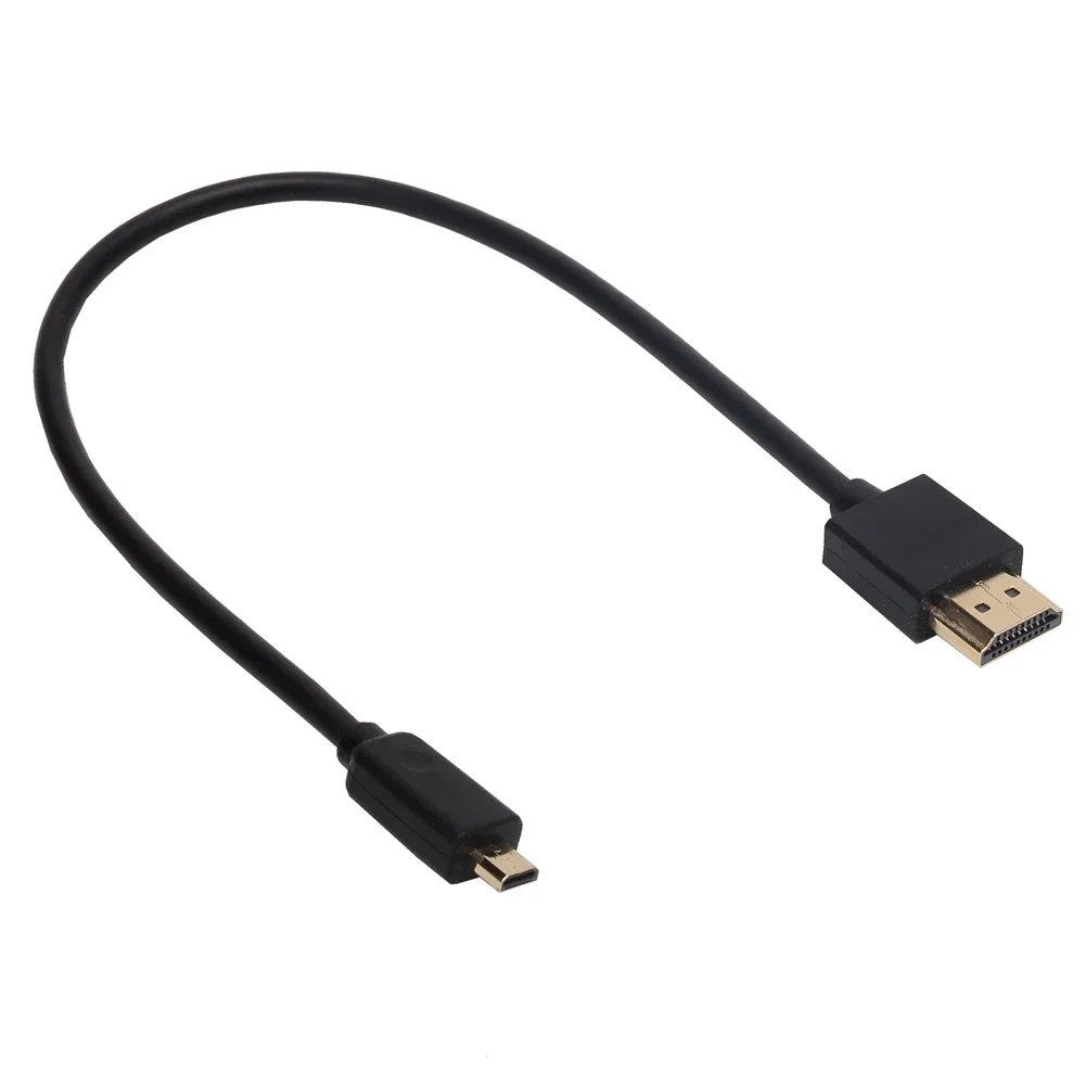 OD 3.2mm HDTV do Micro HDMI-kompatybilny i Mini HDMI-kompatybilny 2.0 wersja męska 4K @ 60HZ przedłużacz 3D 0.3M 0.5M 1M 1.5M