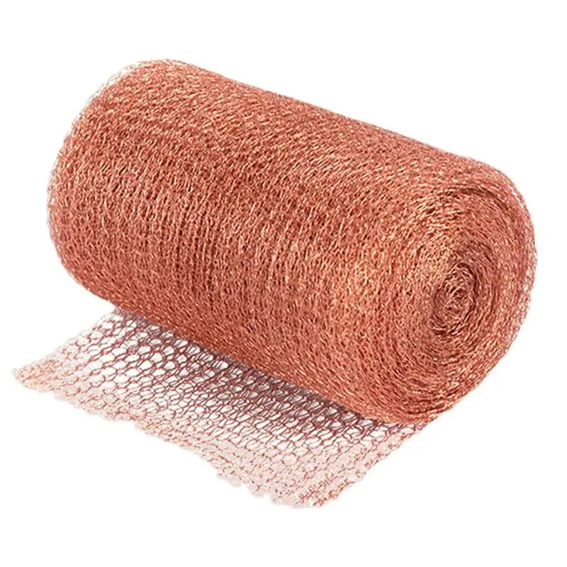 Copper Mesh For Slugs Copper Fill Fabric Blocker Snail Mesh Roll Copper Fill Fabric Blocker Rustproof Pure Copper Plant