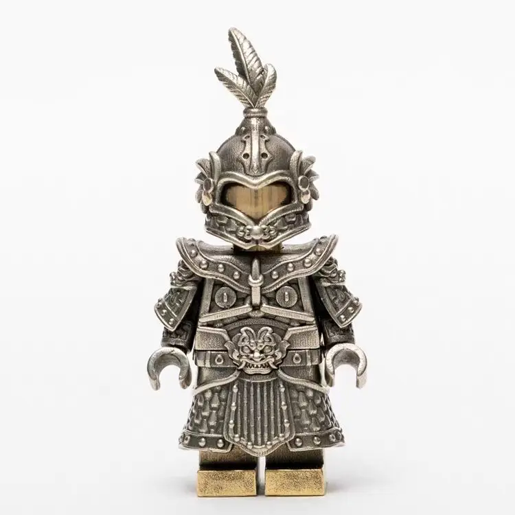 Yulin Army Chinese Style Metal Figure Figure Figure Figure Moveable National Trend Armor Armor General Trendy Toy Statue Pendant