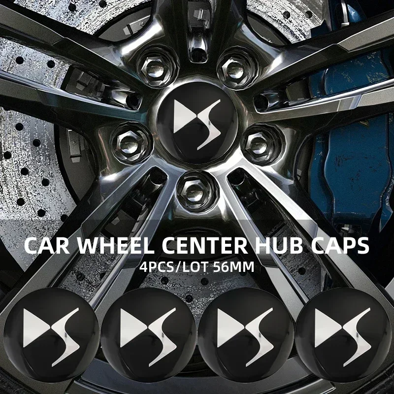 

For DS SPIRIT DS2 DS3 DS4 DS5 DS6 DS7 Auto accessories 56mm Car Wheel Center Hub Cap Rim Cover Emblem Wheel Trim decal Stickers