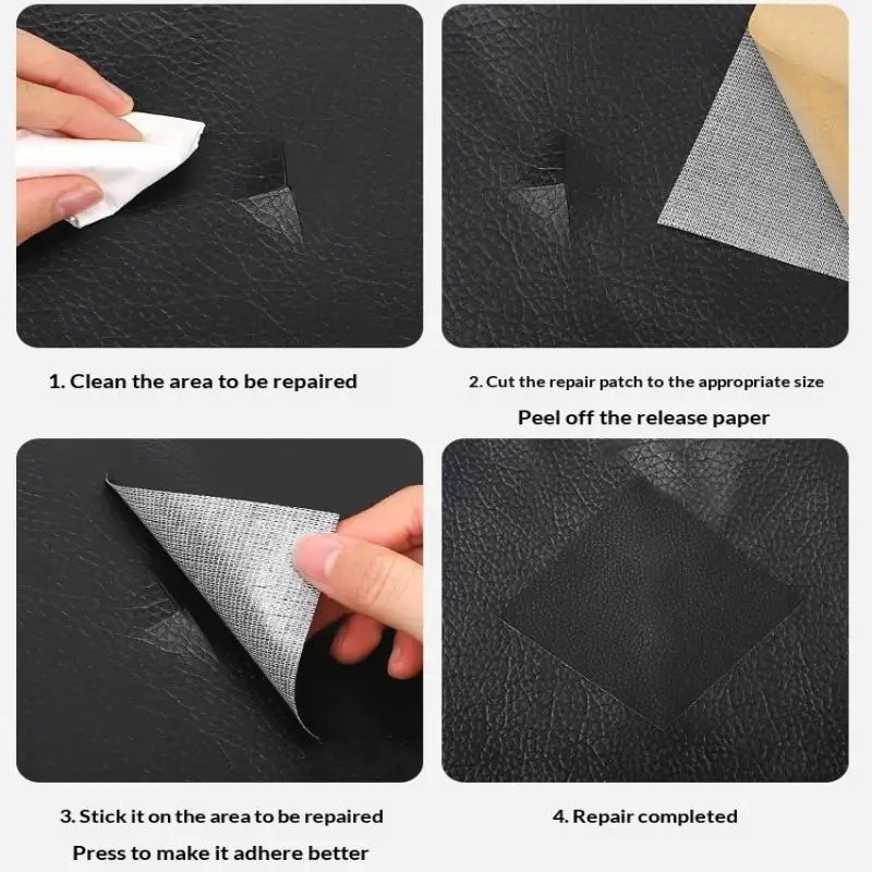Selbstklebendes Leder-Reparaturband für Heimwerker – Ideal für Sofa, Motorrad, Autositz, Taschen und mehr – Detail 19