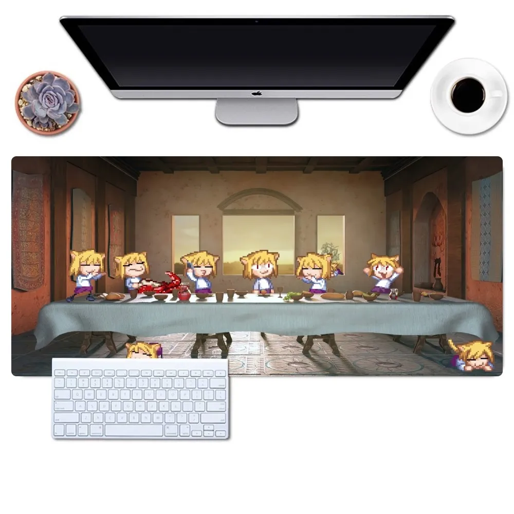 Cute Neco-arc Mousepad Gaming Office Desk Pads Large For Computer Non-slip Lockedge Mouse Pad