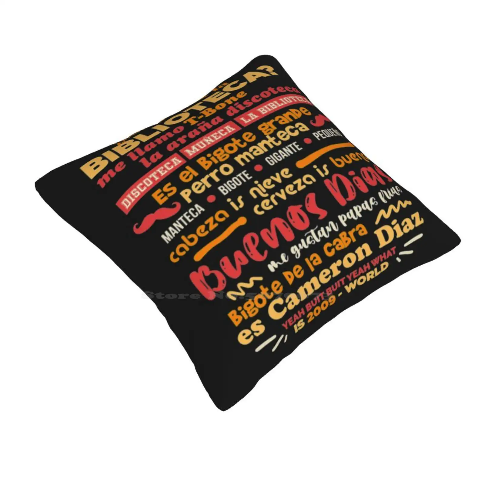 Community T-Shirtthe Bibliotecas Rap Funny Cute Decor Square Pillowcase Community T Shirtthe Bibliotecas Rap