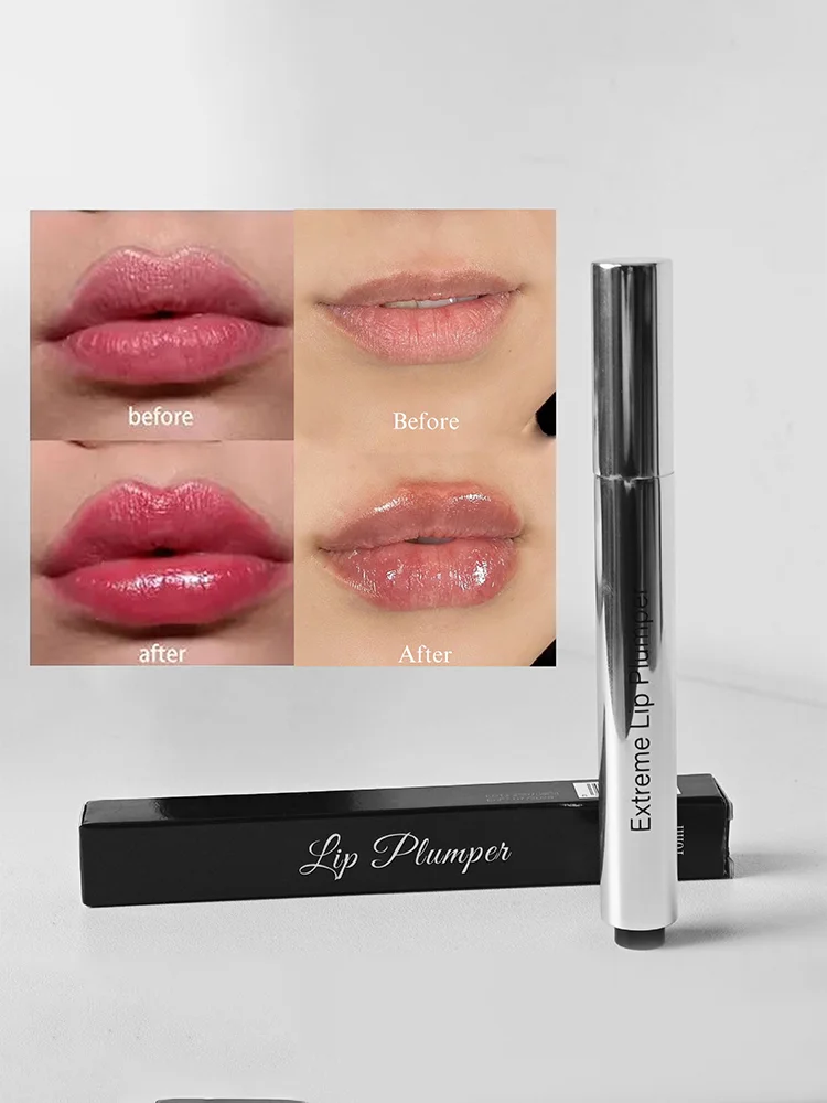 Huile repulpante au collagène pour les lèvres, volumateur instantané longue durée, hydrate en profondeur, réduit les lignes des lèvres, huile de baume légère et Non collante