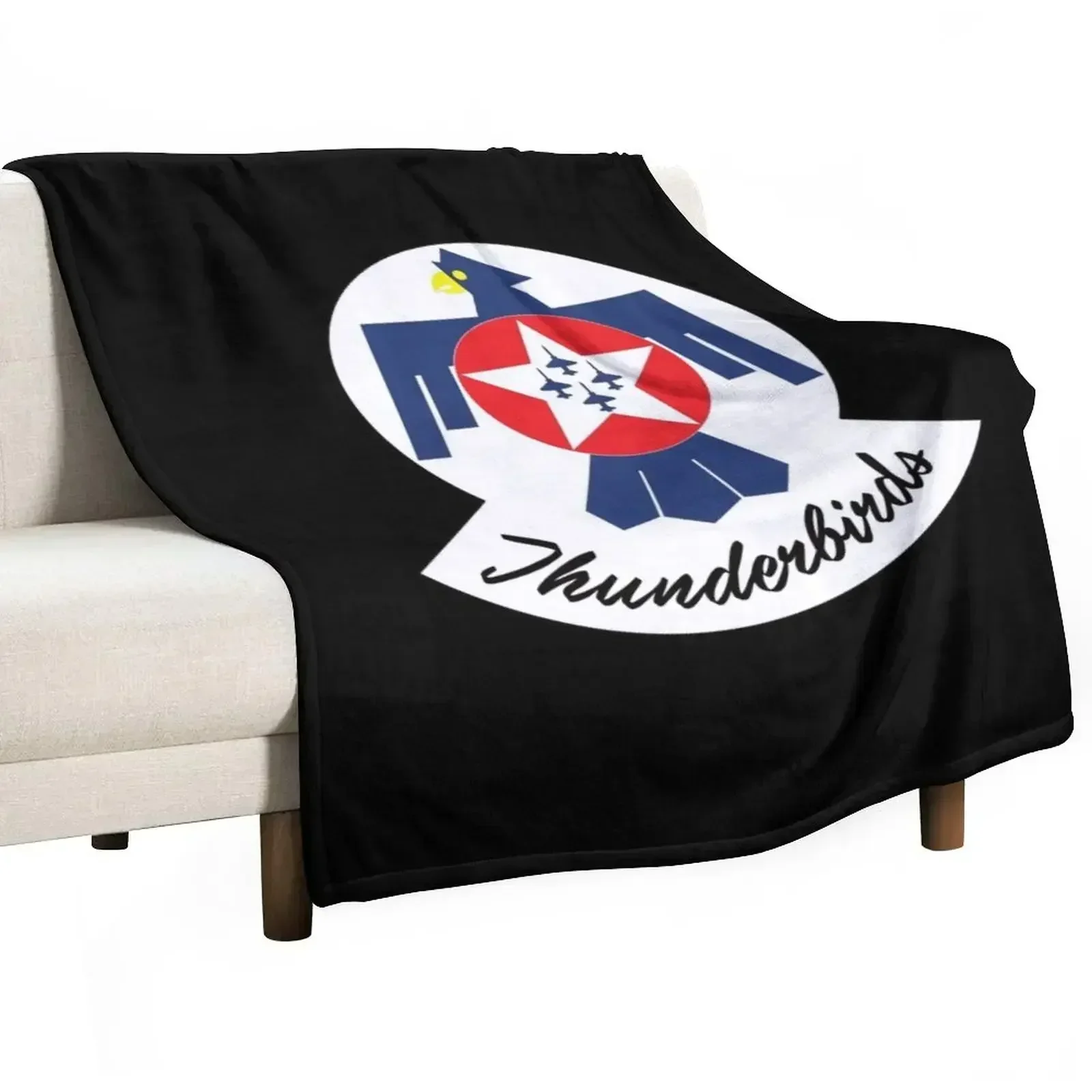 USAF Thunderbirds Logo Throw Blanket Decorative Throw Plaid Blankets