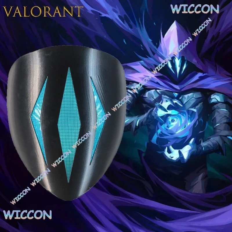 

VALORANT Omen Paranoia Glowing Helmet Cosplay Wearable Mask DIY Prop Replica Halloween Gothic Wear Masquerade Party Accessories
