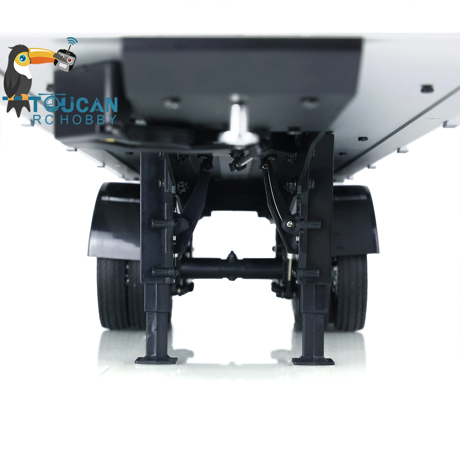 US Stock Toucan RC 1/14 2Axle Flatbed Semi Rimorchio RC Trattore Camion Per I Giocattoli FAI DA TE Tamiyaya Modello Th01024-Smt2