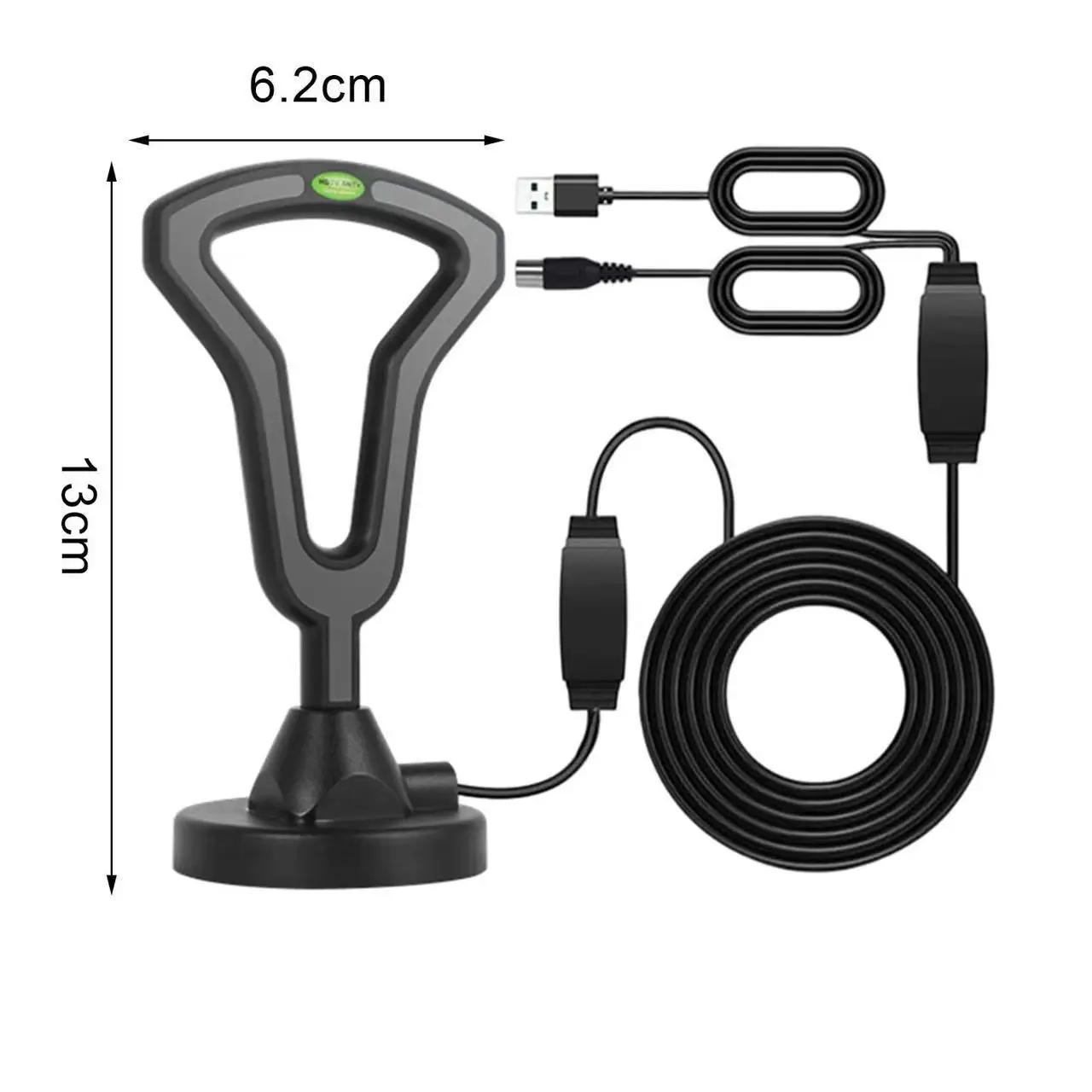 Indoor and Outdoor High-definition 4K Ground Wave Digital TV Antenna HDTV Antenna Supports DVB-T/T2, ISDB-T, DMB-T/H, ATSC,DTMB