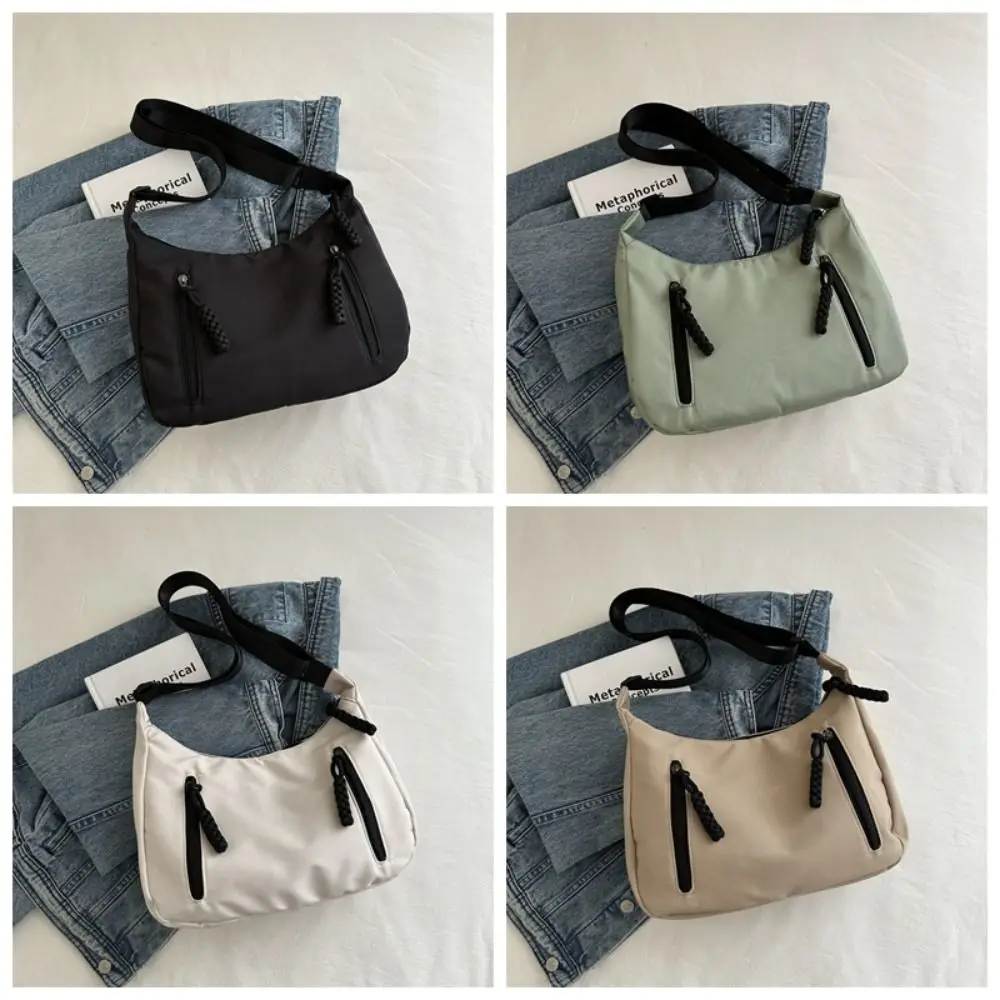 Schattige Onderarm Effen Kleur Crossbody Tas Mini Draagbare Dumplings Schoudertas Luxe Koreaanse Stijl Mode Handtas Cadeau