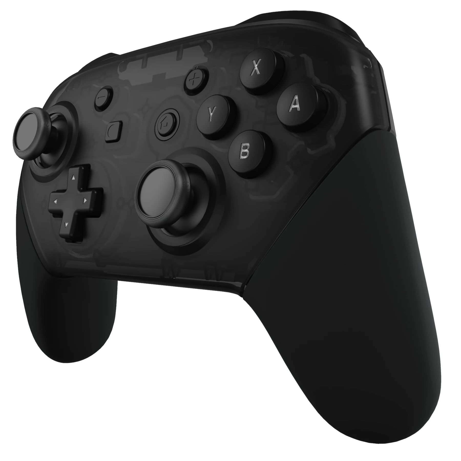 eXtremeRate Replacement Handle Grips Shell Accessories for Nintendo Switch Pro Controller - White