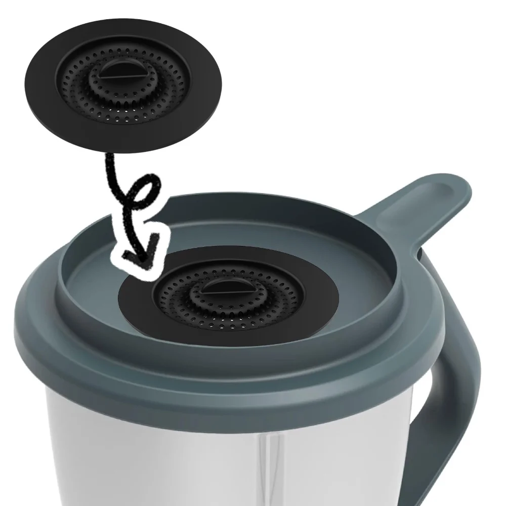 1pcs Silicone Splash Guard for Thermomix TM6/TM5/TM31 Monsieur Cuisine Splash Proof Cover Trend/MC Connect Strainer Accessories