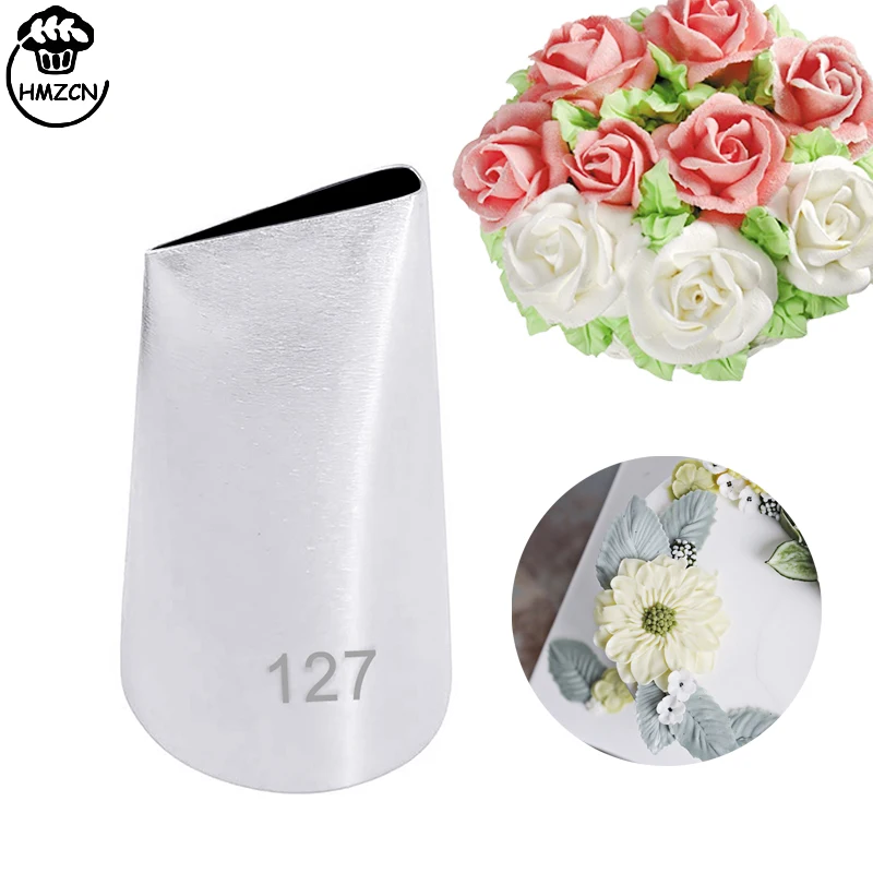 #127 Rose Petal Pastry Nozzles Bag For Cake Decorating Cupcake Cream Icing Piping Tips Confectionery Rose Flower Cake Nozzle