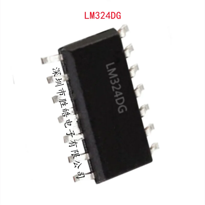 (10PCS)  NEW  LM324DR2G   LM324DG   LM324  Four-Way Operational Amplifier  SOP-14  LM324DG   Integrated Circuit