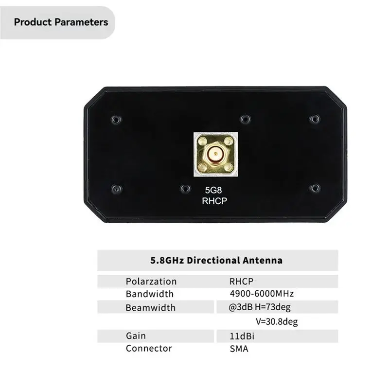 [NEW A09R!】 5.8G Dual-Unit Flat Antenna RHCP Directional Antenna For RC FPV Drone Multi-Rotor Simulated Glasses DIY Parts
