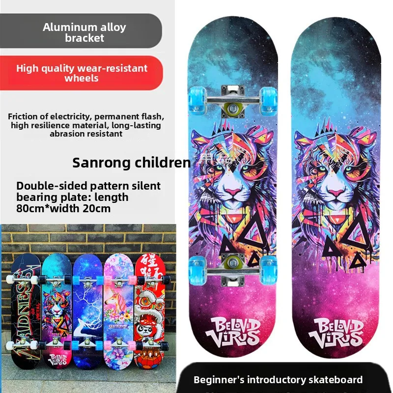 Dek Draagbaar Downhill Beginner All-Terrain Longboard Fiber Carbon Houten Skateboard Kinderen Legering Aluminium Pro Complete Street