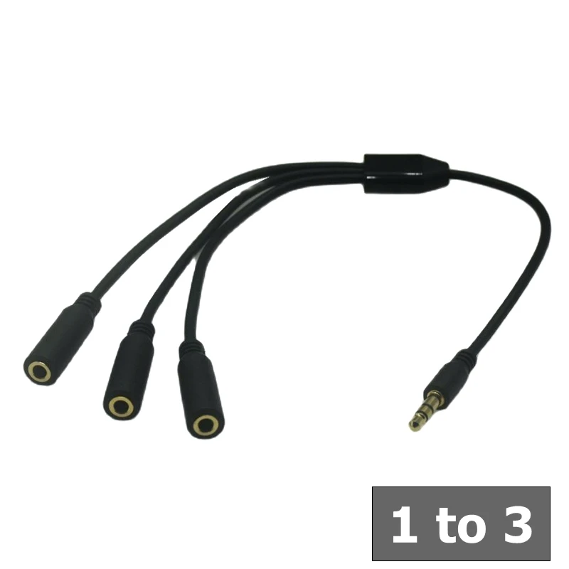 3.5mm Audio Splitter Y Jack 1 Male to 5 4 3 2 Female M/F 3.5 mm Cable Stereo Earphone Connector Adapter Earphone Accessories