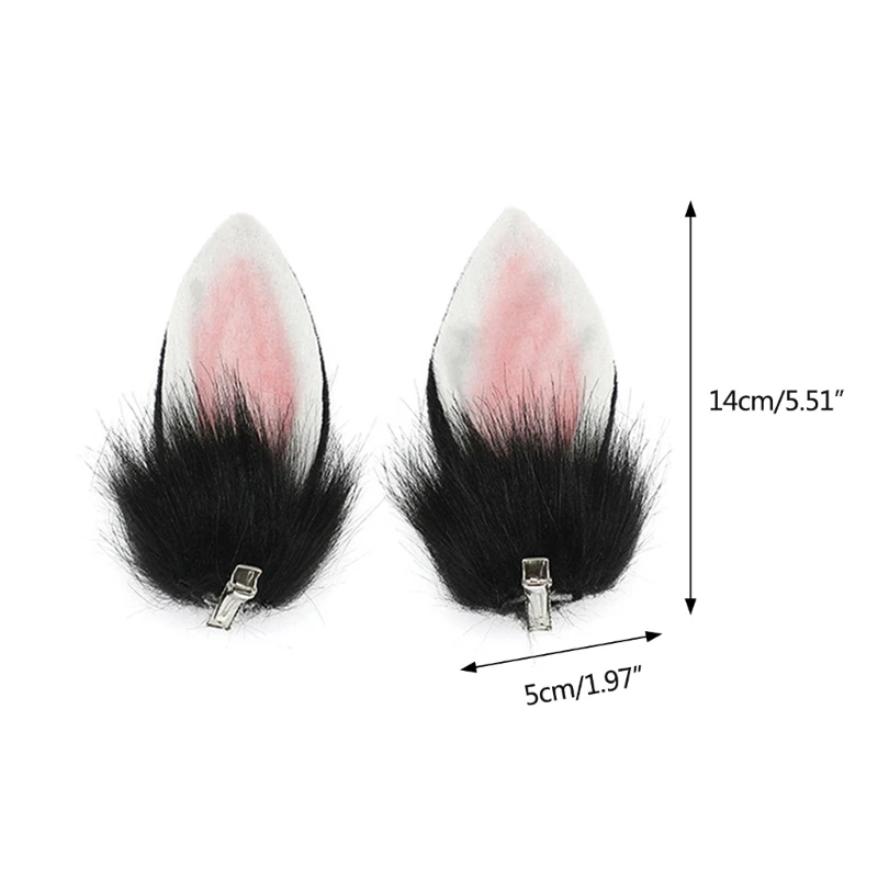 曲げ可能なウサギの耳の形のヘアクリップハロウィンコスチューム帽子女性男性用誕生日パーティーアニメテーマドロップシッピング