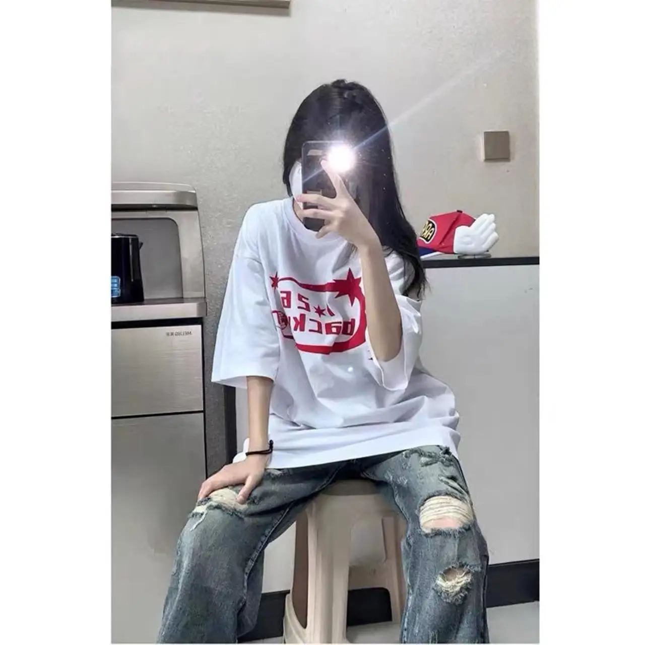 تي شيرتات قصيرة الأكمام للسيدات على الطراز القوطي الشرير ملابس الشارع Y2K ريترو كاواي جمالية قطع علوية قصيرة غير رسمية مريحة موضة الصيف