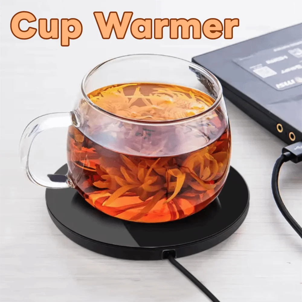 

USB Charging Electric Coffee Cup Heater Energy Saving Round Thermostatic Coaster Constant Temperature Cup Heating Pad