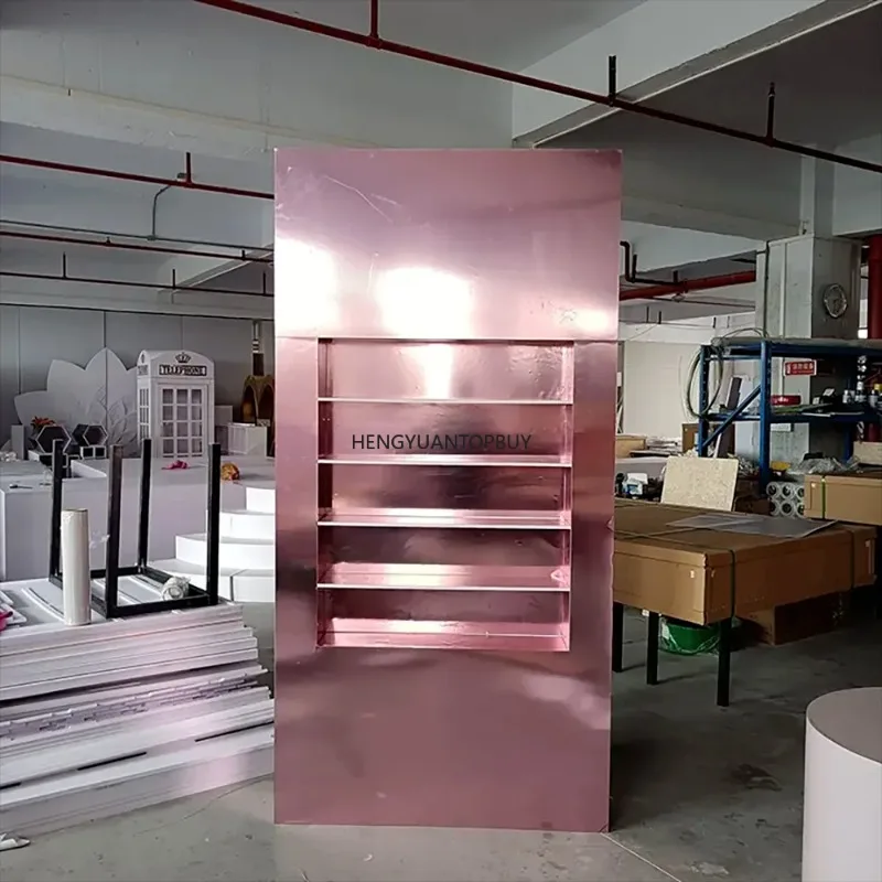 Manufacturer Price Customized Color Acrylic Champagne Wall Glass Holder Foe Wedding Party Event
