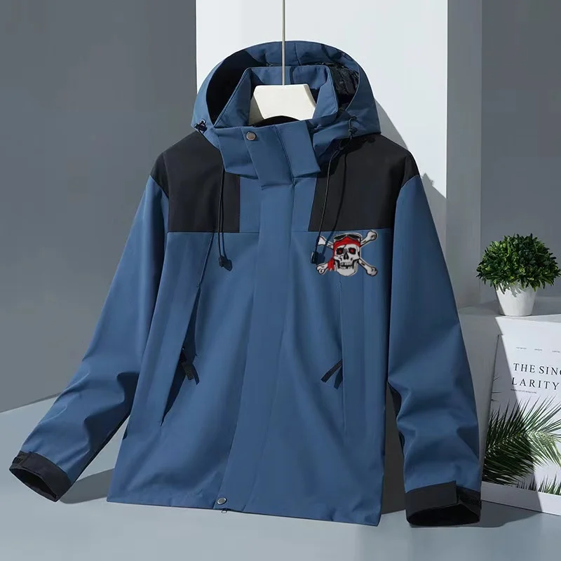 Chaquetas con capucha desmontables a juego para hombres y mujeres, chaqueta impermeable y a prueba de viento, ropa de senderismo para jóvenes, color al aire libre, gran oferta