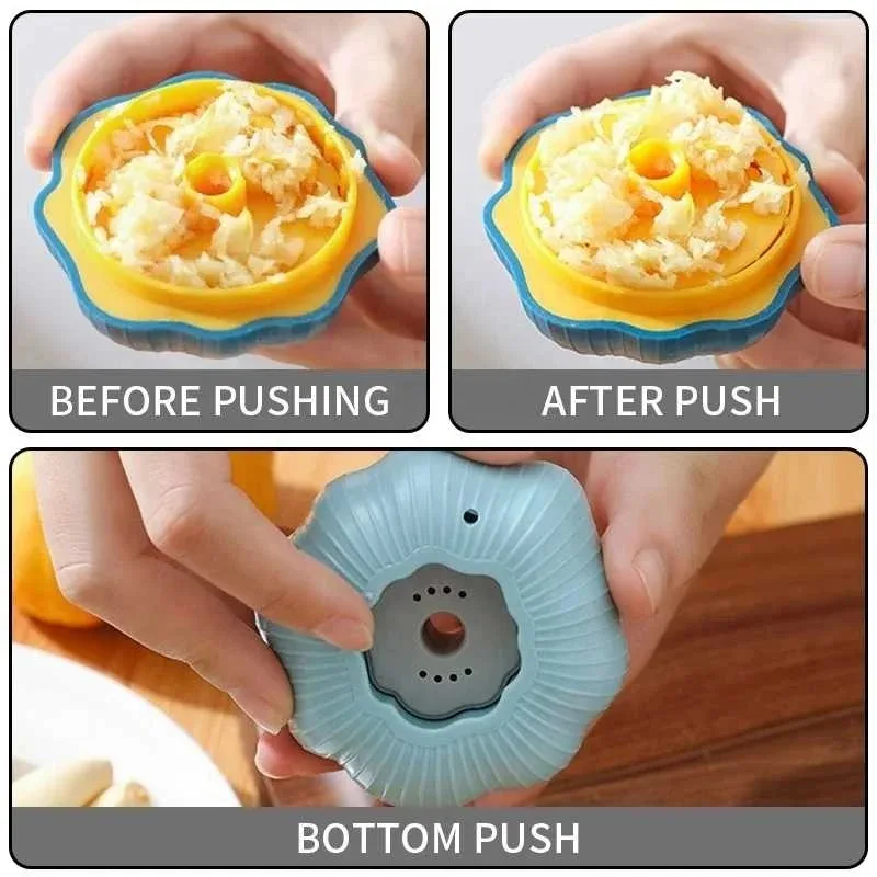 مجموعة مكبس الثوم ABS 3 في 1 كسارة الزنجبيل + أدوات مقشرة BPA خالية من غسالة الأطباق آمنة وخفيفة الوزن أدوات المطبخ هدية للطهايات