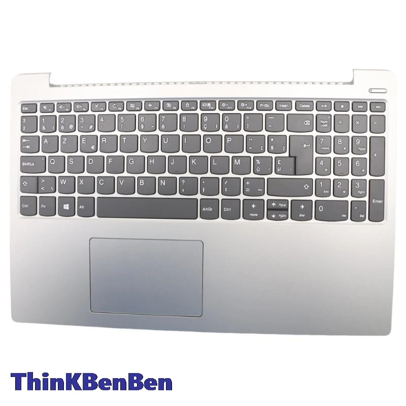 BE Belgian Platinum Grey Keyboard Upper Case Palmrest Shell Cover For Lenovo Ideapad 330S 15 15IKB GTX1050 5CB0R34653