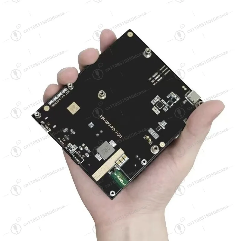 For Raspberry Pi 5 4B UPS with PD Fast Charging Type C Uninterruptible Power Supply 9600mAh 25W Power Bank 5V 5A