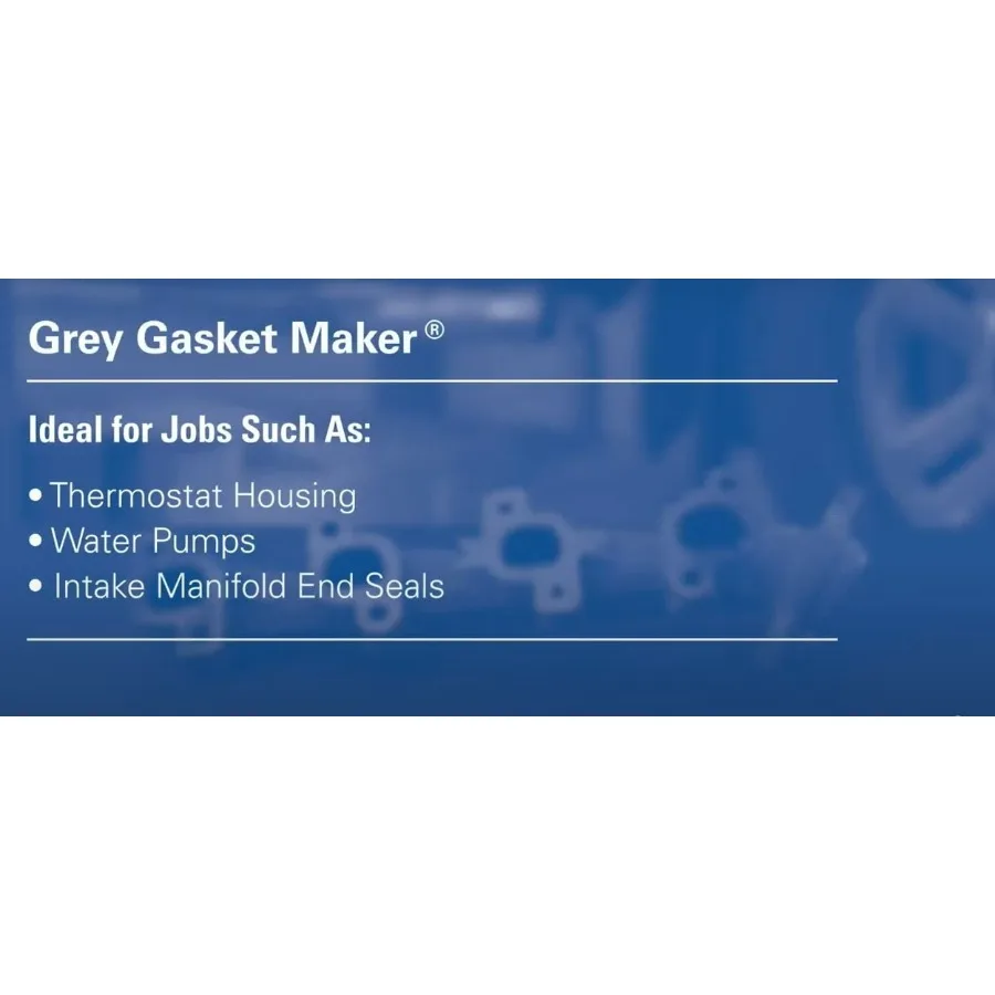 2 pack Ultra Grey Rigid HighTorque RTV Silicone Gasket Maker Sensor Safe And NonCorrosive For High Torque And Vibration Resista