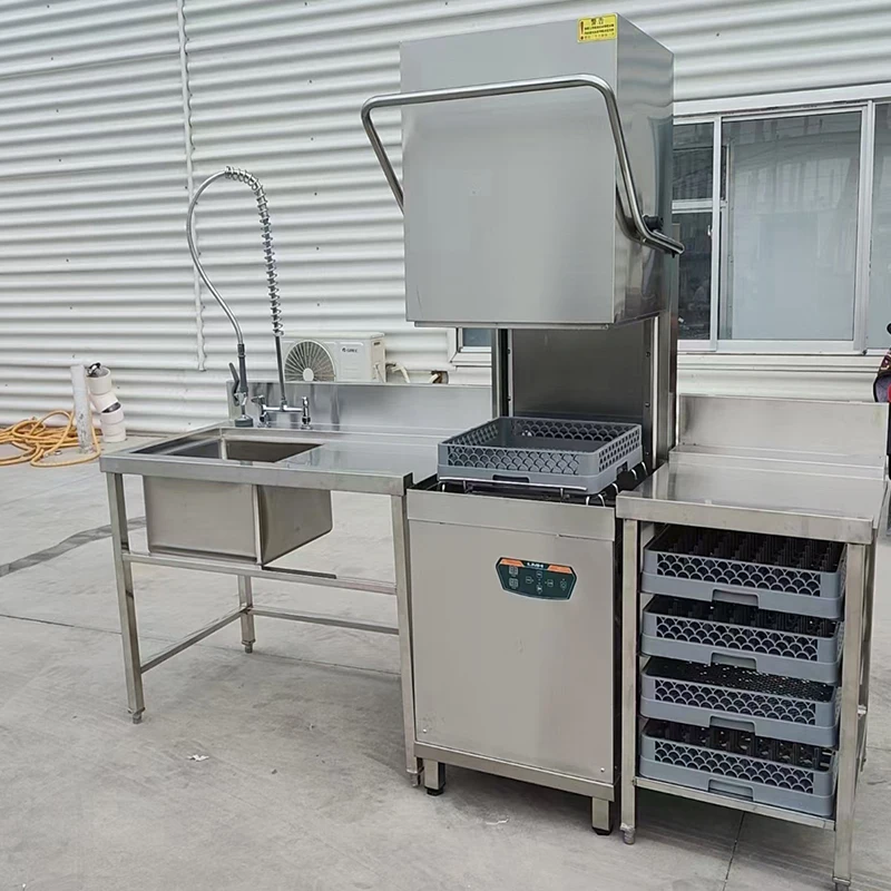 Commercial Hood Type Dishwasher Dish Washing Machine Smart Dish Washer Dishwasher For Restaurant Hotel Free Standing