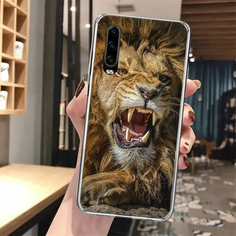 Lion Alpha Male Cub Soft Phone Case For Huawei P30 P40 P20 P50 P10 Lite Mate 40 30 20 10 Pro Pattern Customized Cover Fundas