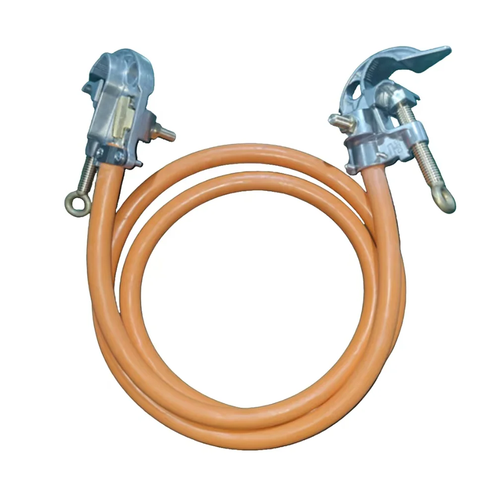 High Voltage Insulation Jumper Wire Set Portable Grounding Cables with Jumper Clamps for Hot Line Work