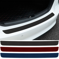 90cm Car Rear Trunk Bumper Carbon Fiber Sticker Protective Pad Anti-Scratch Cover  Anti-Collision Protection Cover Strip Decal