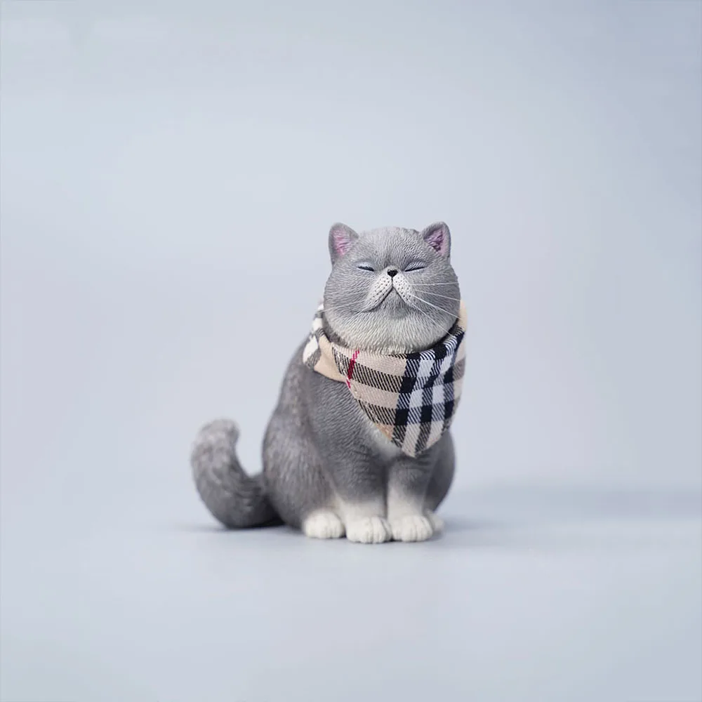 JXKI JXK113 1/6 Scale Replaceable Head Exoticshorthair Pet Cat Resin  Model Fit 12'' Action Figure Scene Accessories Ornaments