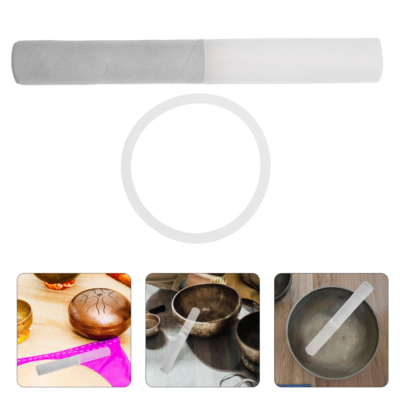 

1 Set Acrylic Mallet Striker Portable Sound Stick For Meditation Yoga Accessories Crystal Rod Singing Accessories Sound Bowl Rod