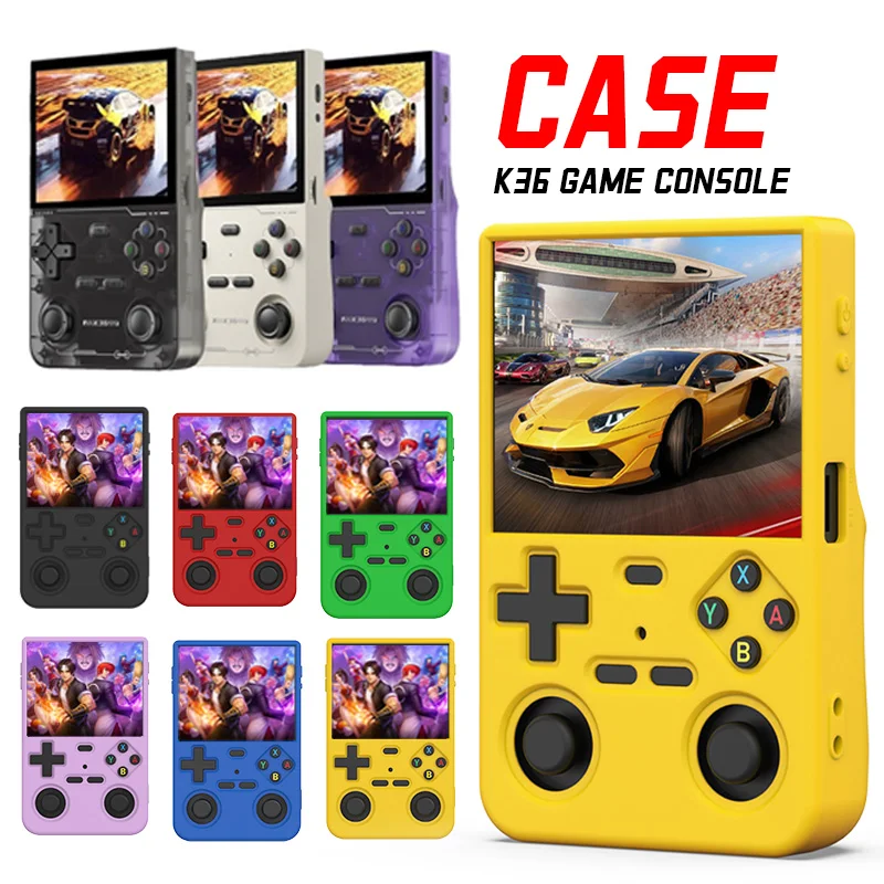 

K36 Case For K36 Console Retro Handheld Video Game Console Silicone Protective Cover Anti-Scratch Soft Shell K36 Accessories