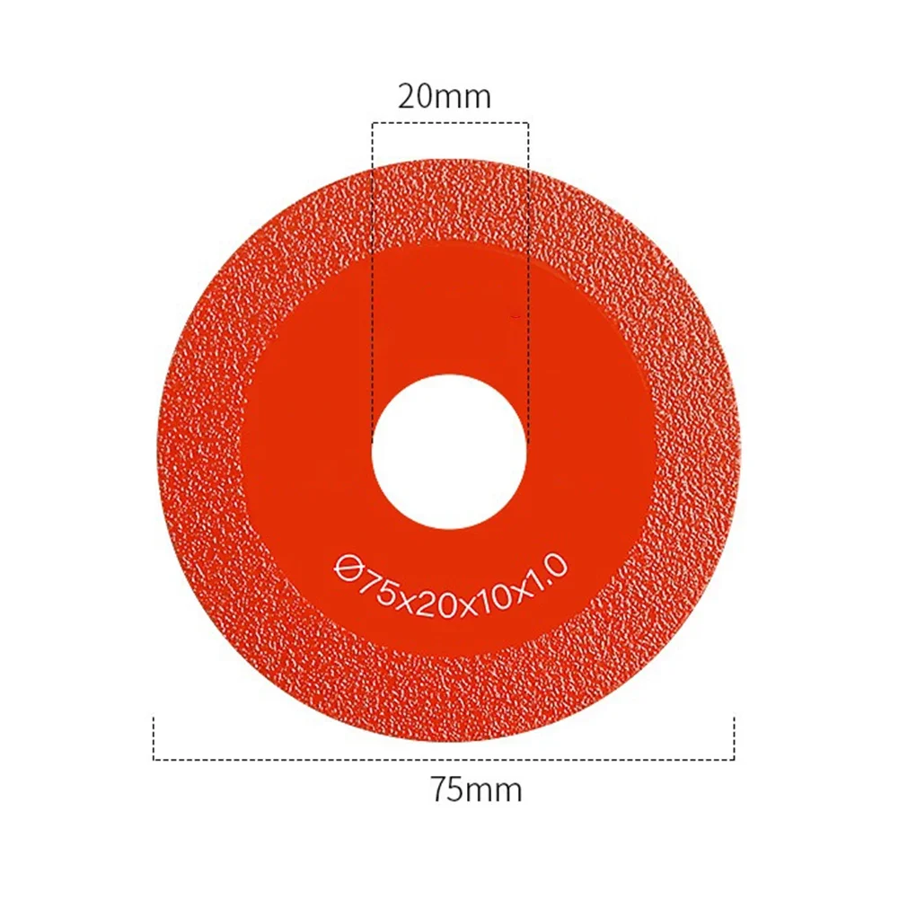 75mm Super Thin Cutting Disc  For Porcelain Glass Ceramic Tile Granite Marble Diamond Saw Blade Vacuum Brazed Cut-Off Wheel