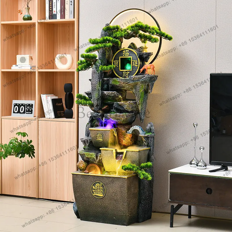 Feng Shui wheel flowing water fountain decoration entrance living room ornaments creative home goods