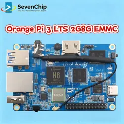 Orange Pi 3 LTS 2G8G EMMC with HDMI+WIFI+BT5.0, AllWinner H6 SoC,Open Source Board Computer,Run Android 9.0/ Ubuntu/ Debian OS