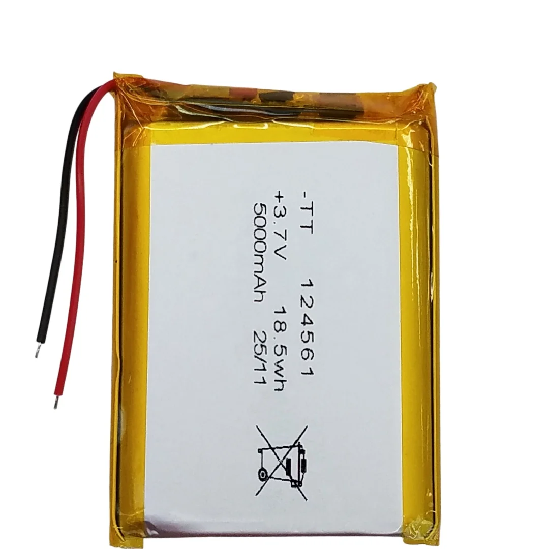 3.7V Li-Polymer Rechargeable Battery 124560 114765 124561 124565 254560 for Children Early Learning Machine, Power Bank
