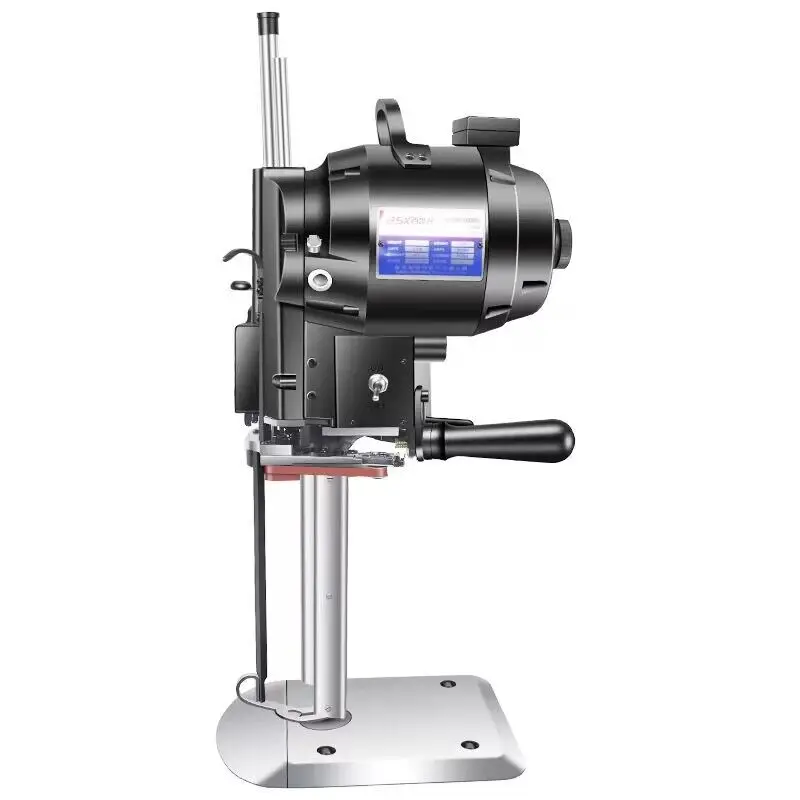 

Настраиваемая электрическая раскройная машина с вертикальным прямым ножом 1100 Вт для ткани, кожи, бумаги, 220 В