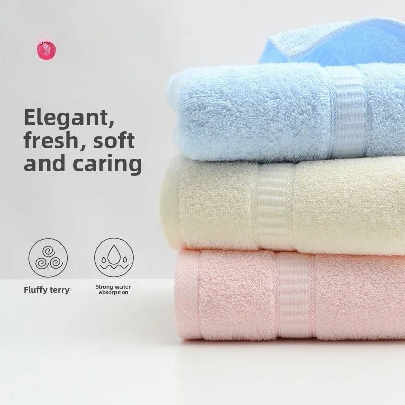 1/5/PCS Bathroom Cotton Towel 72x33cm Hand Face Bath Towel Soft Gift Absorbent Sport Absorbent Towel 수건 세트 Blue White