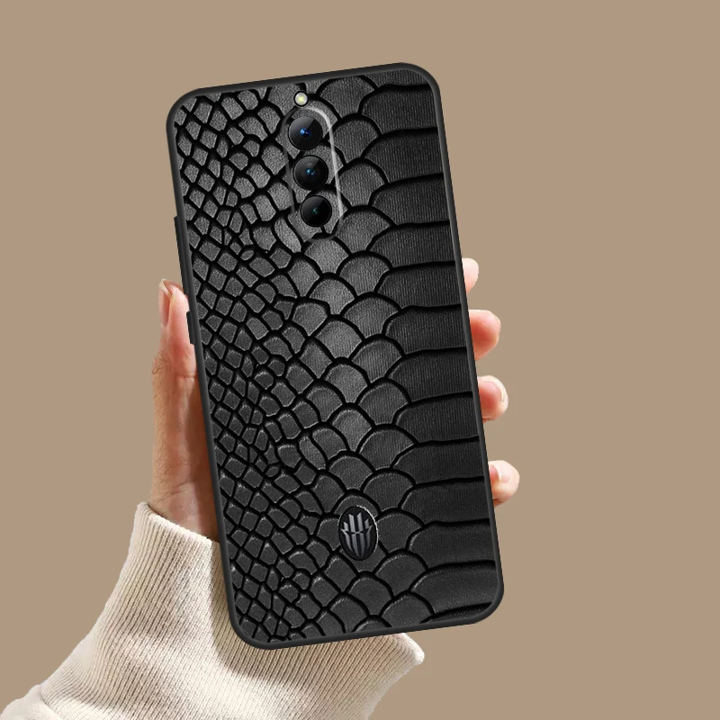 Snake Skin Case For ZTE Nubia Red Magic 11S 10S 9S 8S 8 9 10 11 Pro Plus 6 7 6S 7S Pro 6R 10 Air Cover