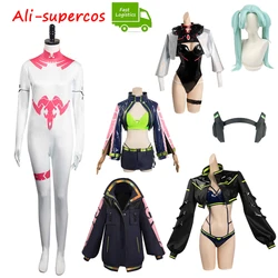 Edgerunners Rebecca Cosplay Anime Costume Jumpsuit Outfits Fantasia Women Halloween Carnival Party Roleplay Disguise Suit