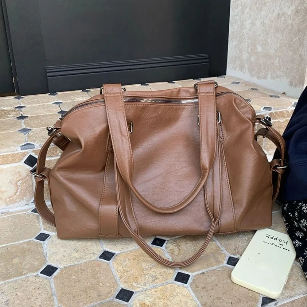 

Прочная водонепроницаемая дорожная сумка для багажа, большая вместительная повседневная нейлоновая спортивная сумка, простая дорожная сумка на плечо для работы