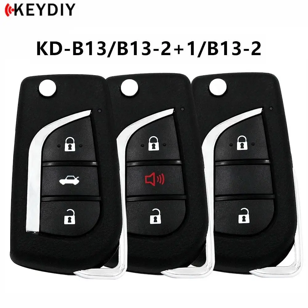 5PCS/Lot KEYDIY B13 Car Remote Key KD B13-2/B13-2+1 Universal Car Key for Toyota Style KD900 B Series KD-X2/KD-MAX/KD MINI Key