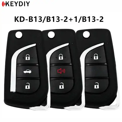 5개/묶음 KEYDIY B13 자동차 리모컨 키 KD B13-2/B13-2+1 도요타 스타일 KD900 B 시리즈 KD-X2/KD-MAX/KD 미니 키용 범용 자동차 키